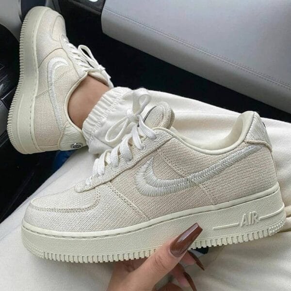 Stussy x Nike Air Force 1 Low Fossil